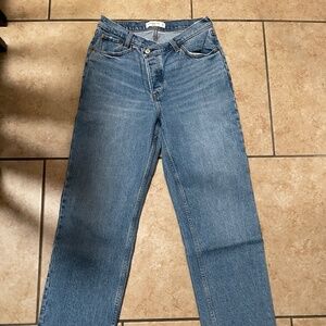 A&F dad high rise jeans